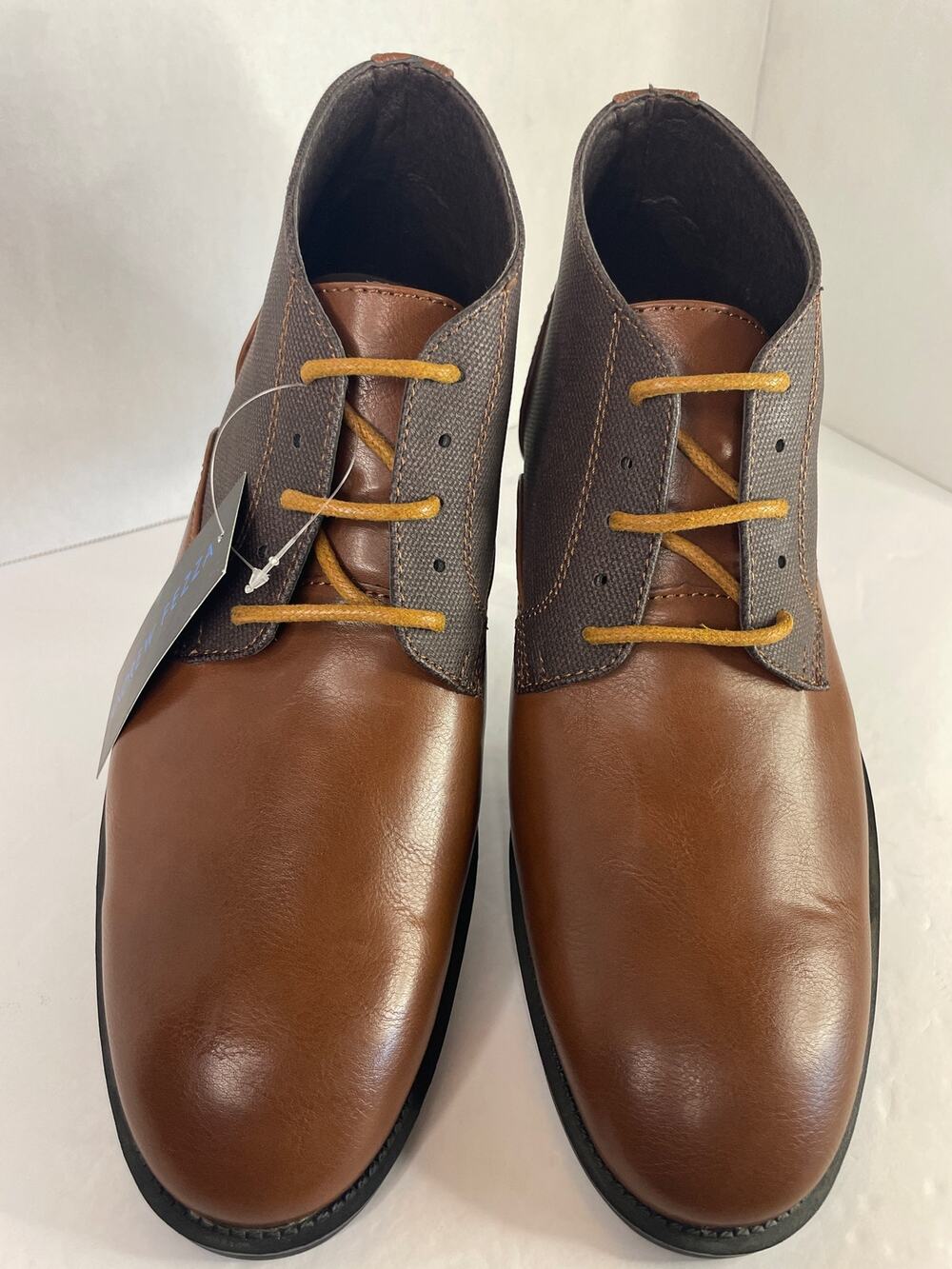 Andrew Fezza Men’s Jenson Chukka Lace Up Brown/Coffee Dress Casual Ankle Boots